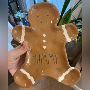 Rae Dunn Gingerbread Plate NEW